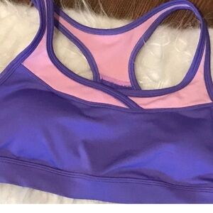 TEK GEAR SPORTS BRA MEDIUM Purple and Pink Sport Bra